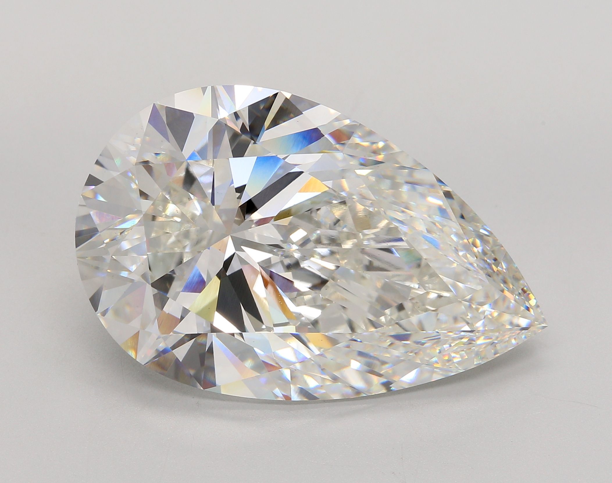 31.14 ct. pear Lab Grown Diamond front image