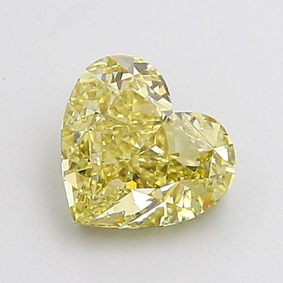 1.15 CT Fancy Yellow HEART