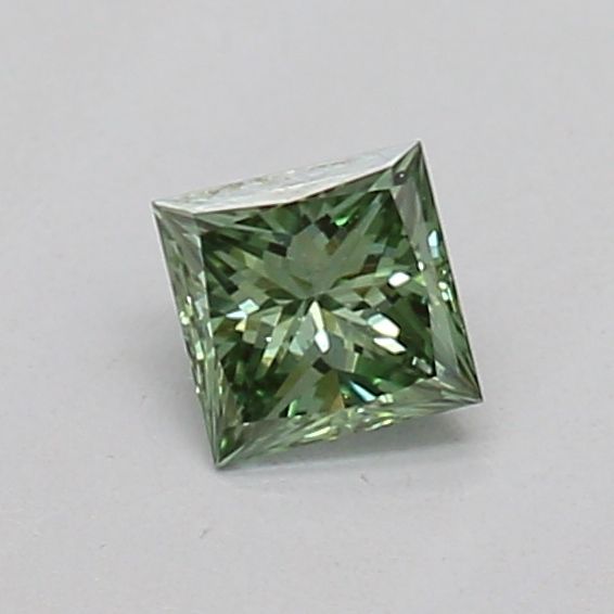 0.18 CT Fancy Vivid Green PRINCESS