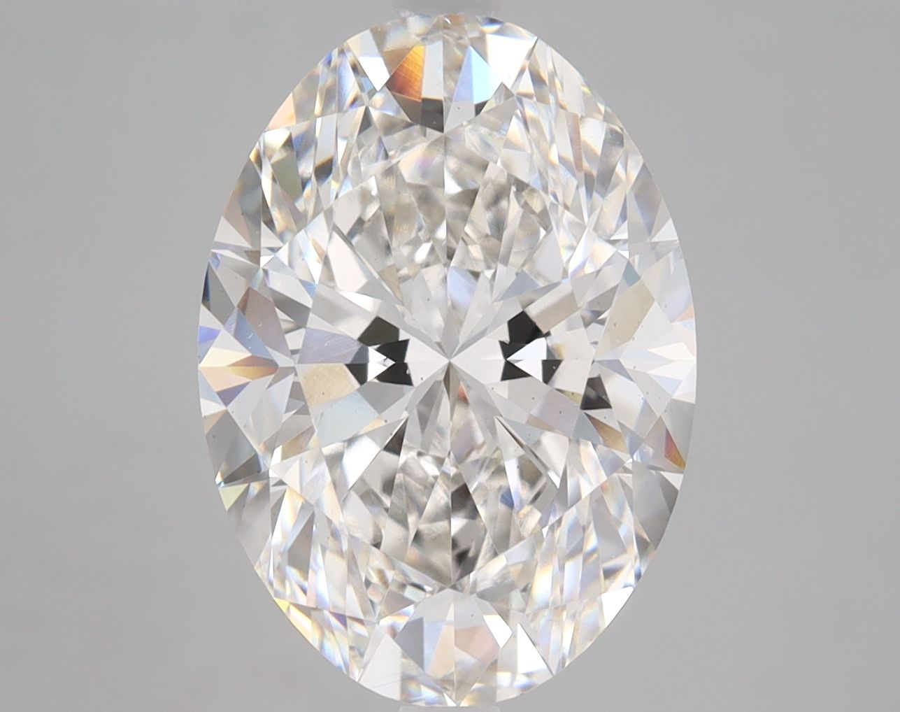 5.30 ct. oval Lab Grown Diamond front image