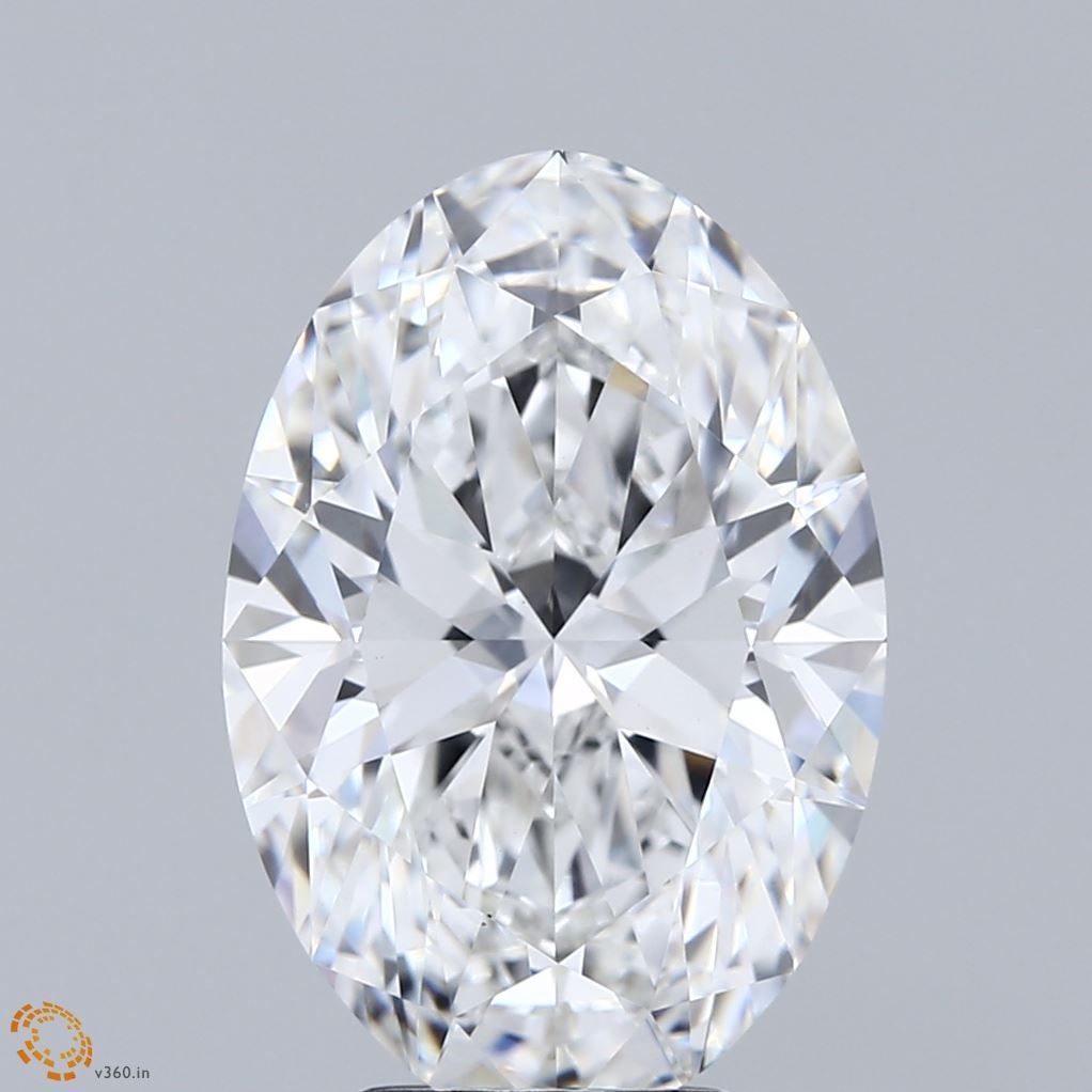 6.08 ct. oval Lab Grown Diamond front image