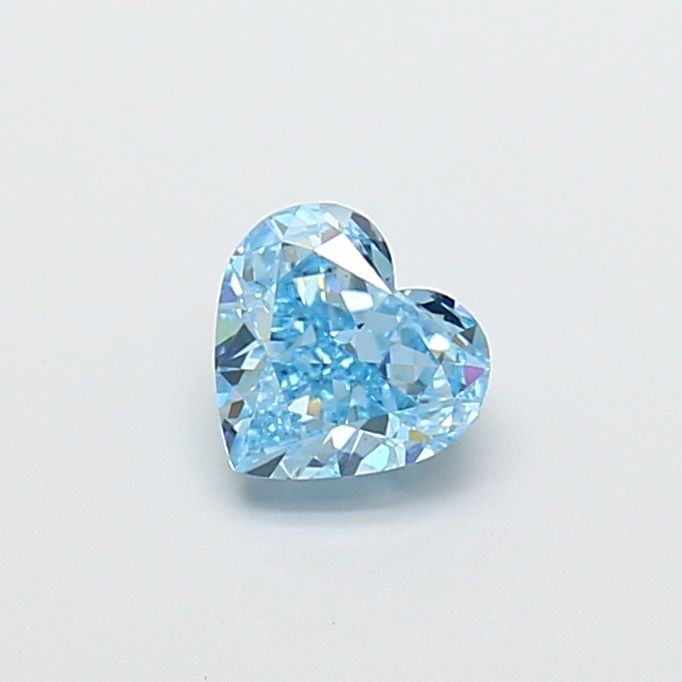 1.02 CT Fancy Vivid Blue HEART