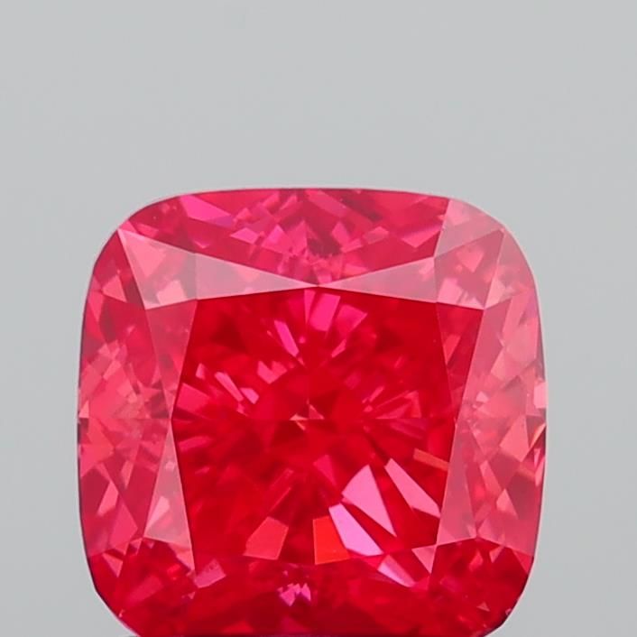 1.23 CT Fancy Vivid Pink CUSHION MODIFIED