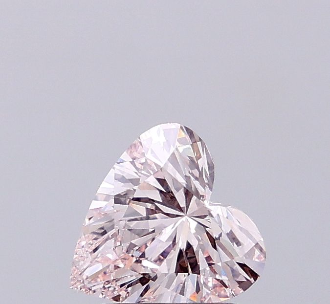 1.1 CT Fancy Light Brown Pink HEART