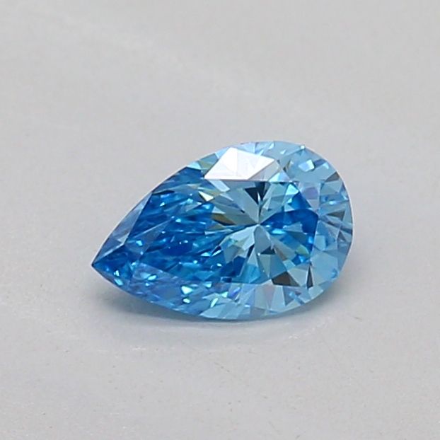 0.19 CT Fancy Vivid Blue PEAR