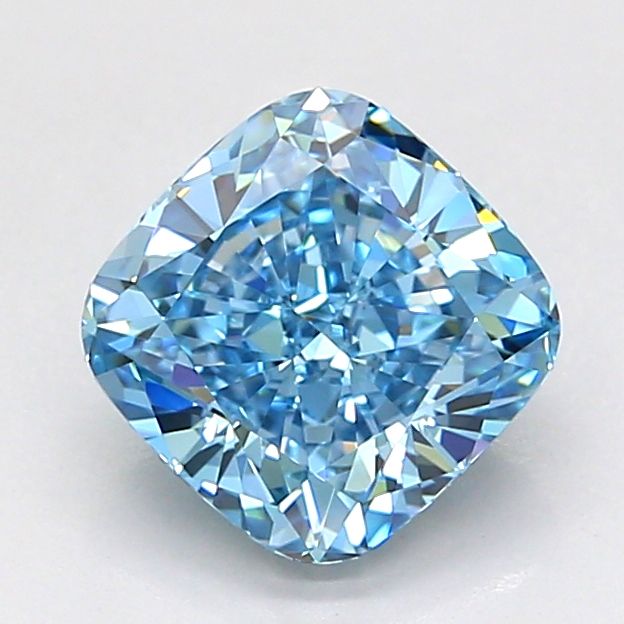1.75 CT Fancy Vivid Blue CUSHION MODIFIED