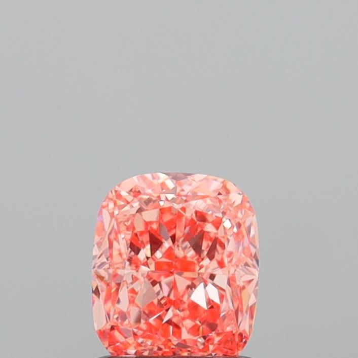 1.04 CT Fancy Vivid Orangey Pink CUSHION MODIFIED