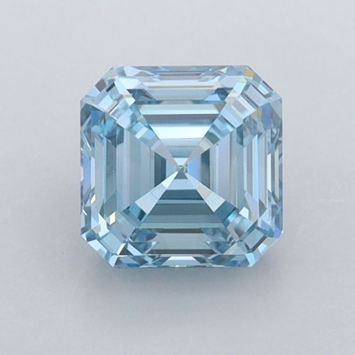 1.02 CT Fancy Vivid Blue ASSCHER