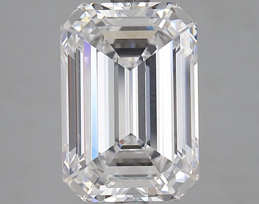 Diamant Émeraude 4.06 ct - Couleur D - Pureté VVS1