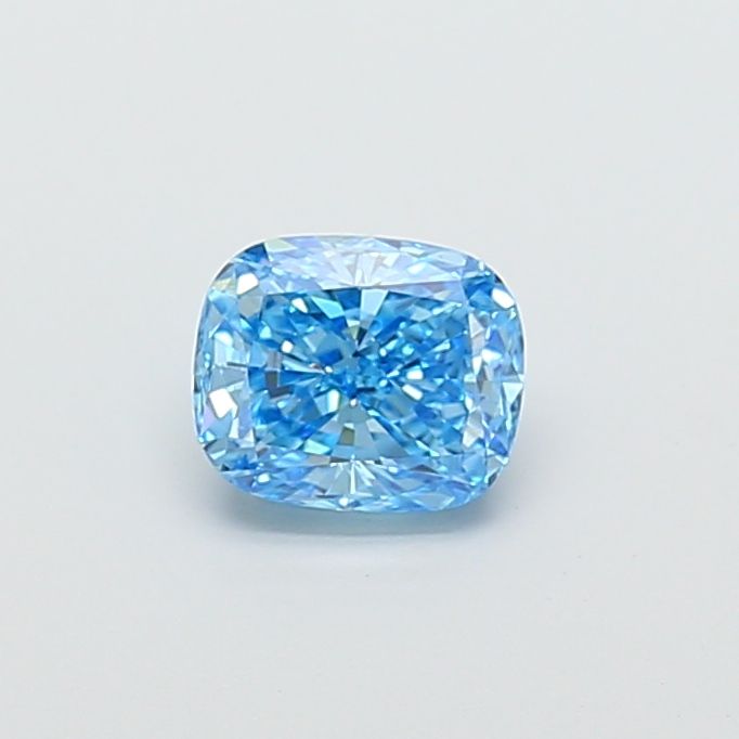1.58 CT Fancy Vivid Blue CUSHION MODIFIED