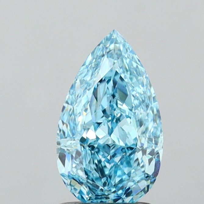 1.46 CT Fancy Vivid Blue PEAR
