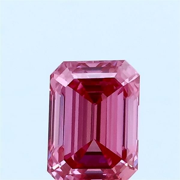 0.73 CT Fancy Vivid Pink EMERALD