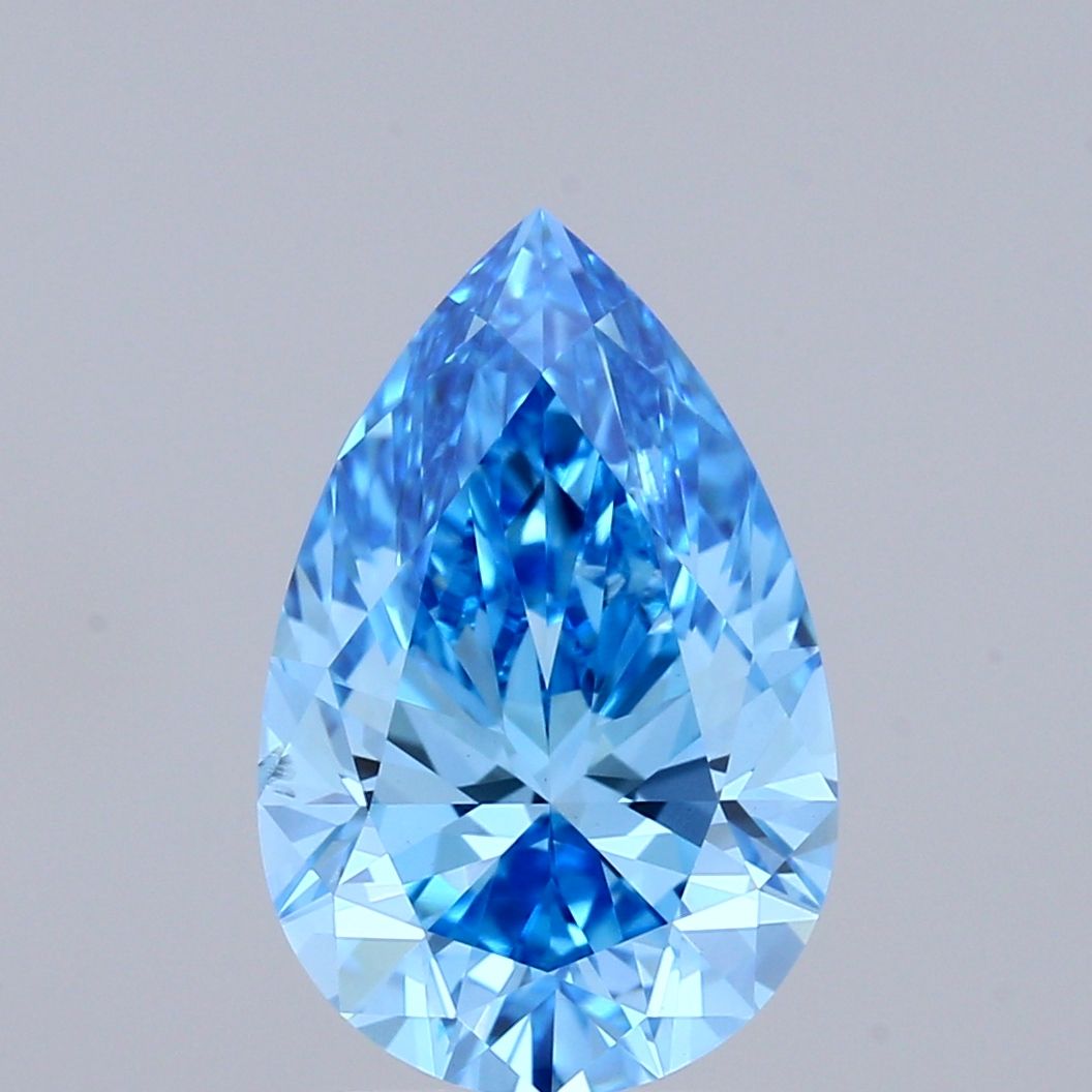 2.01 CT Fancy Vivid Blue PEAR
