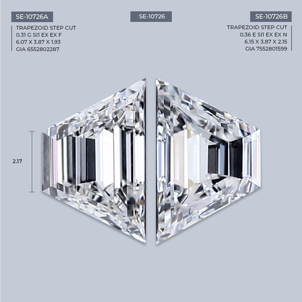 0.36 ct Trapezoid Diamond