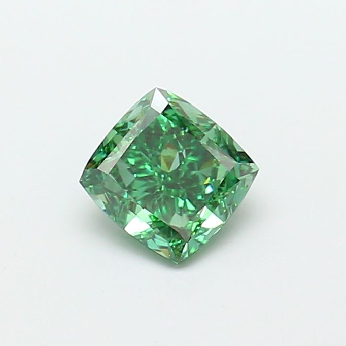 1.4 CT Fancy Vivid Green CUSHION MODIFIED