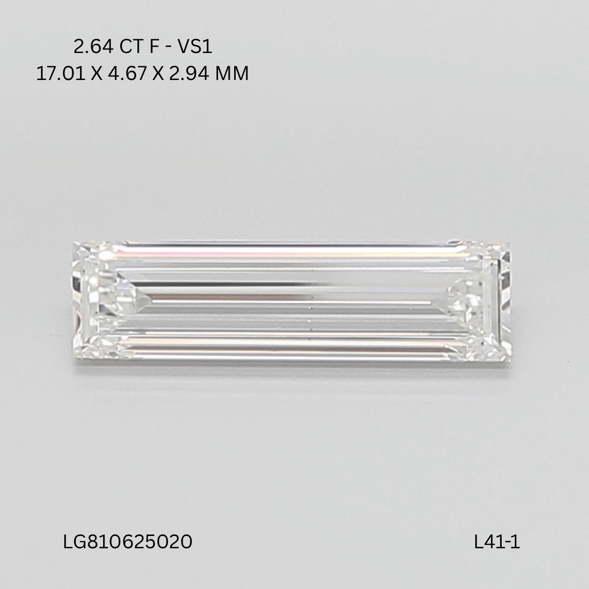 2.64 ct Baguette diamond