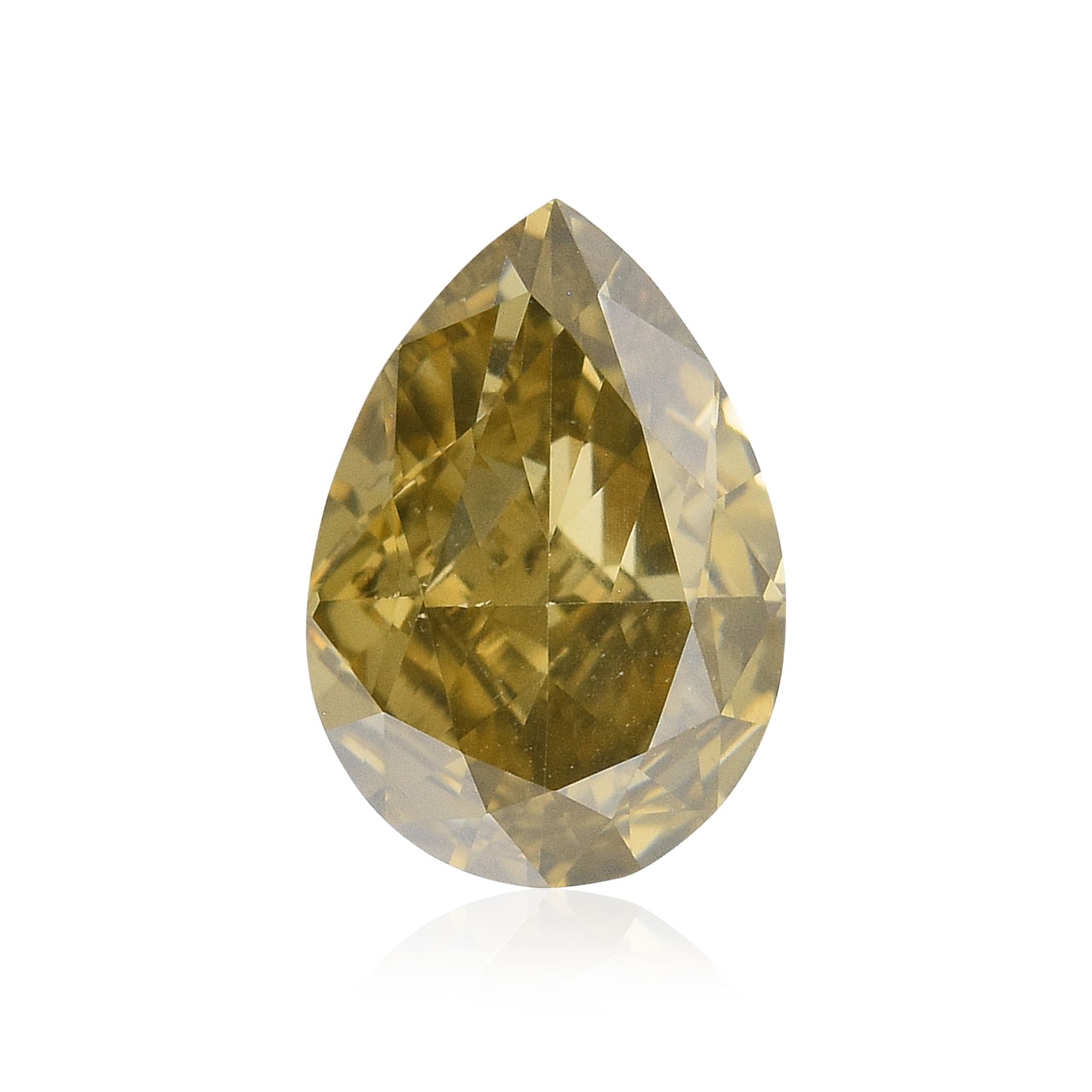 Diament 1.08 ct Fancy Dark Brown Greenish Yellow/SI1