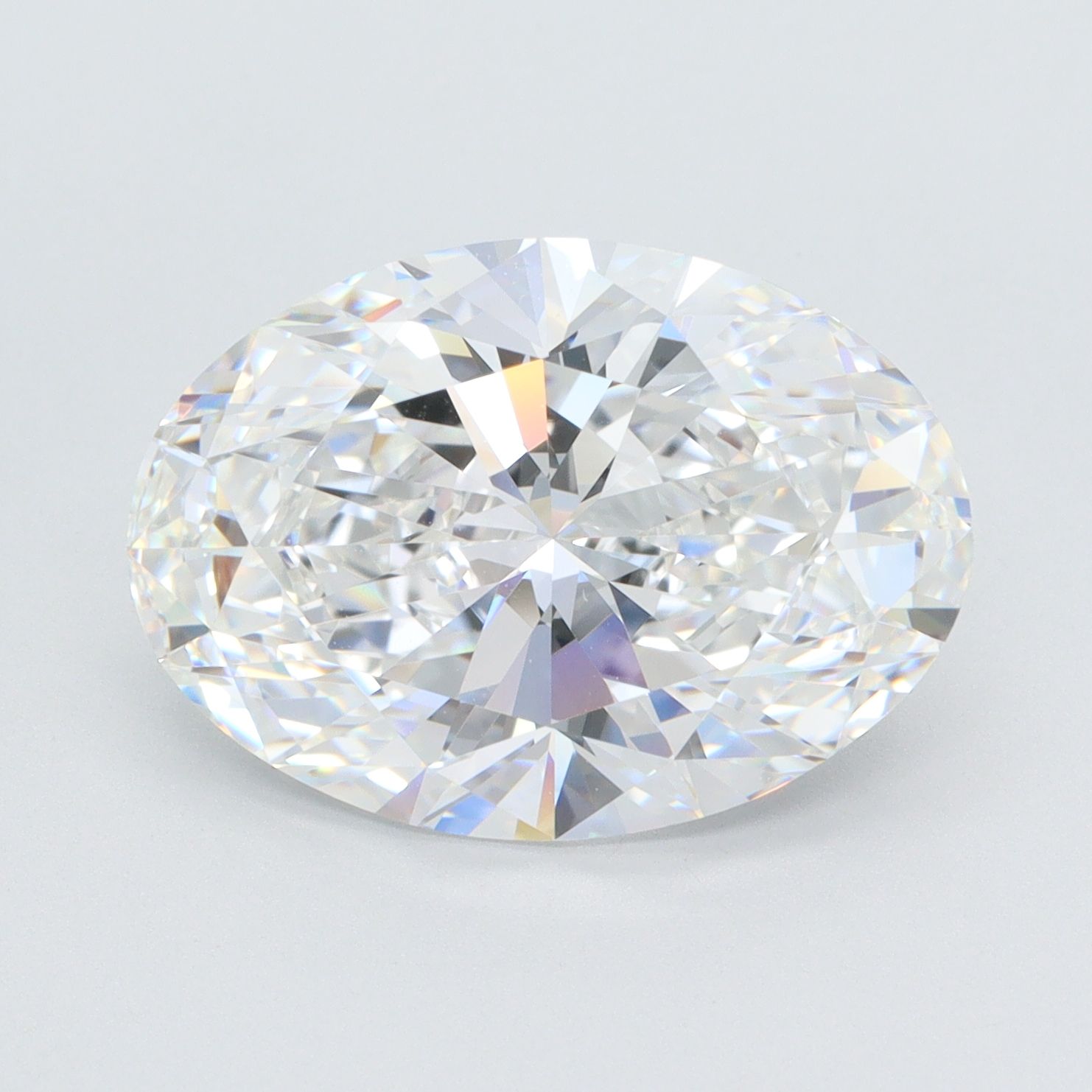 6.37 ct. oval Lab Grown Diamond front image