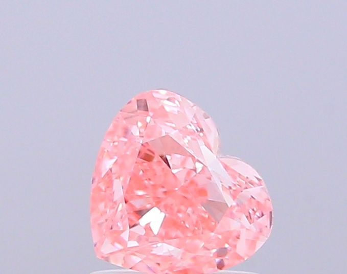 0.86 CT Fancy Vivid Pink HEART