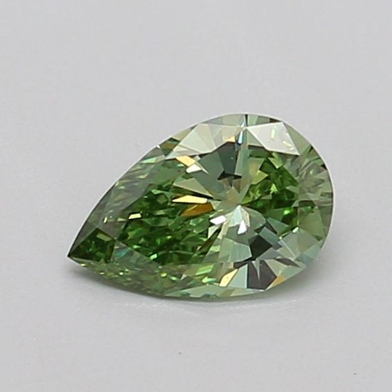 0.39 CT Fancy Vivid Green PEAR