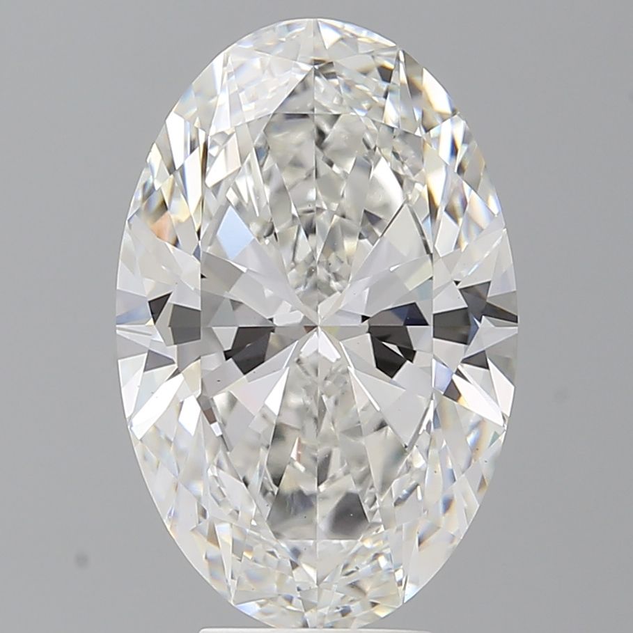 6.10 ct. oval Lab Grown Diamond front image