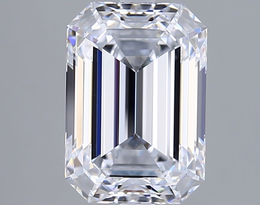 Diamant Émeraude 4.05 ct - Couleur F - Pureté VVS1