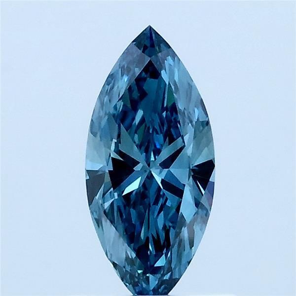 0.52 CT Fancy Vivid Blue MARQUISE