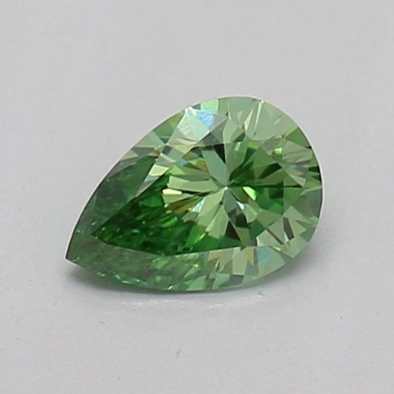 0.22 CT Fancy Vivid Green PEAR