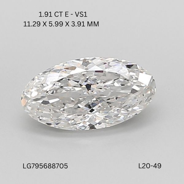 1.91 ct. oval Lab Grown Diamond front image
