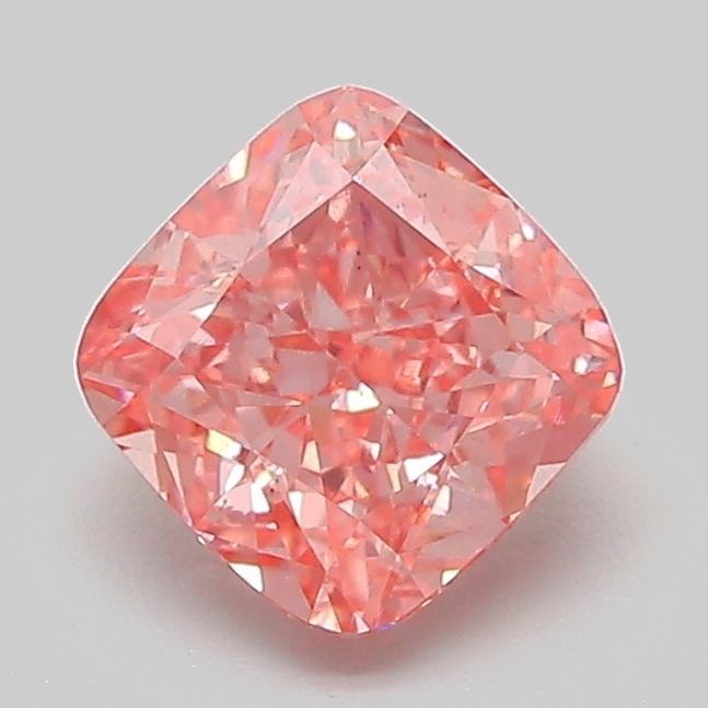 1.28 CT Fancy Vivid Pink CUSHION MODIFIED