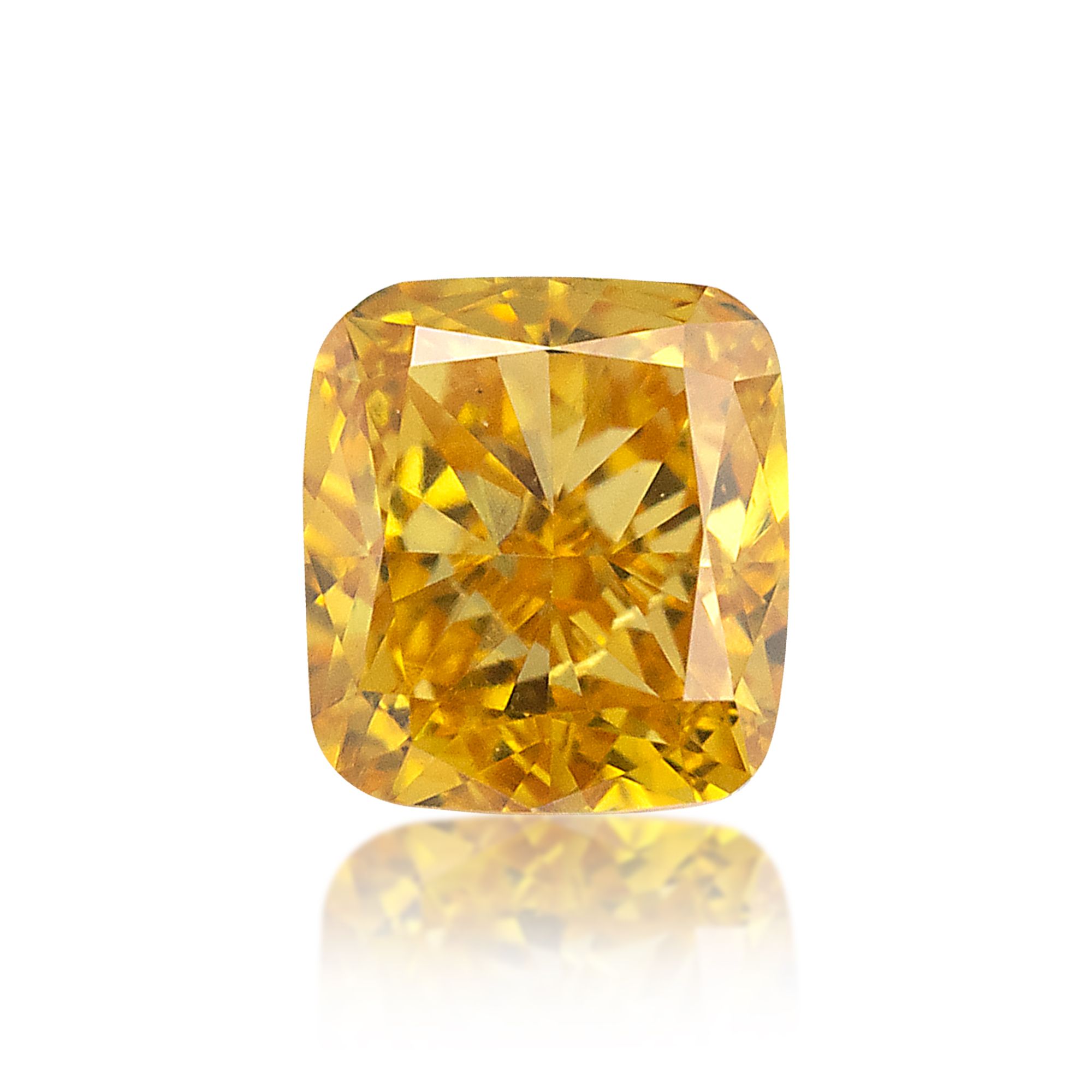 Diament 0.33 ct Fancy Vivid Orangey Yellow/VS2