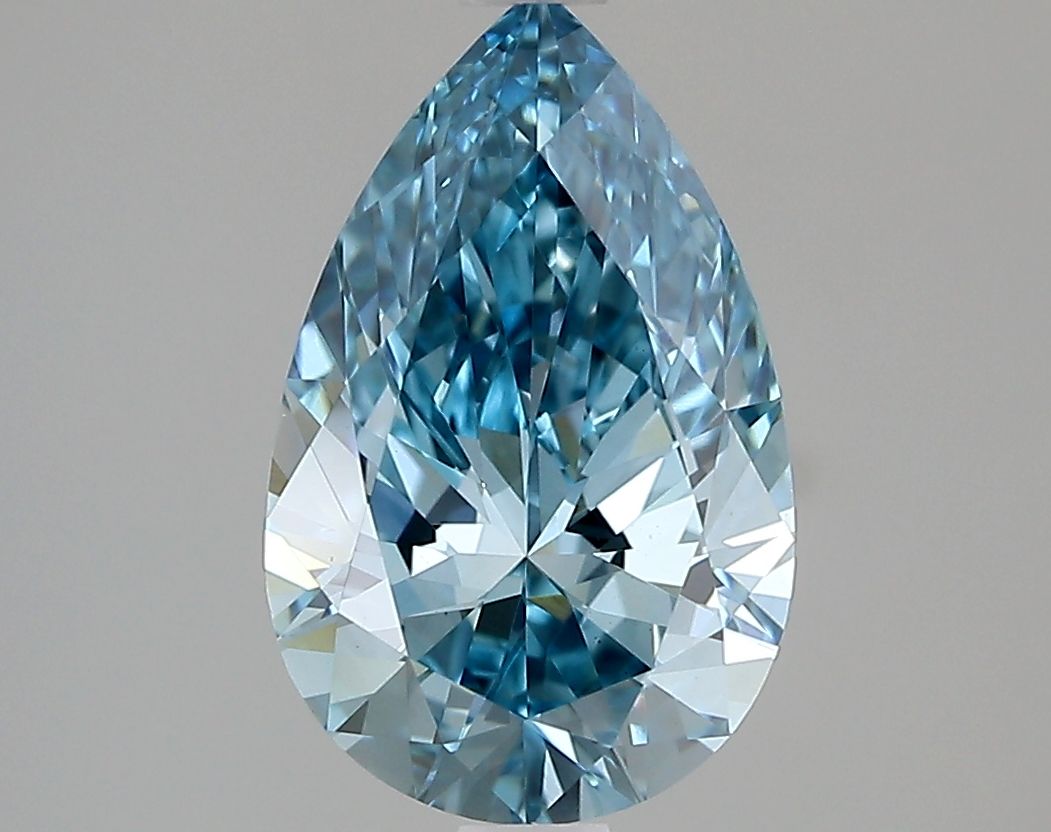 1.77 CT Fancy Vivid Blue PEAR