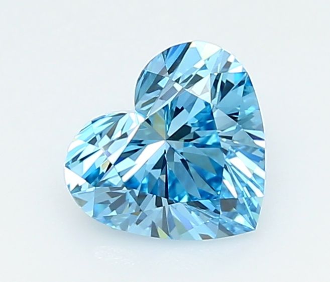 1.5 CT Fancy Vivid Blue HEART