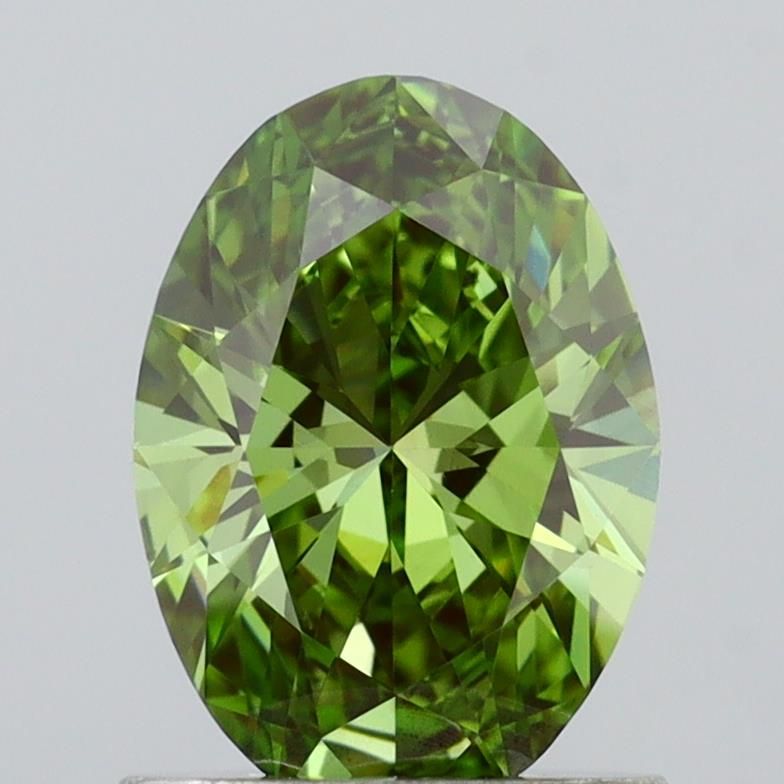 1.0 CT Fancy Vivid Green OVAL