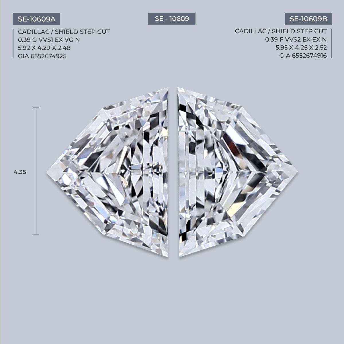 0.39 ct Shield Diamond