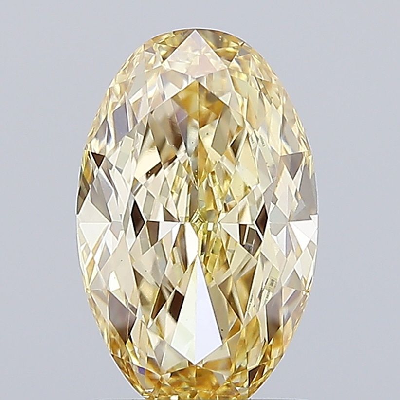 1.68 CT Fancy Yellow OVAL