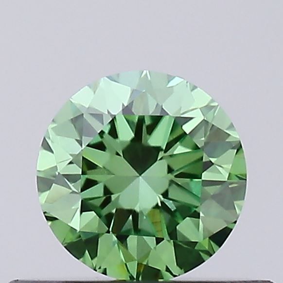 0.33 CT Fancy Vivid Green ROUND
