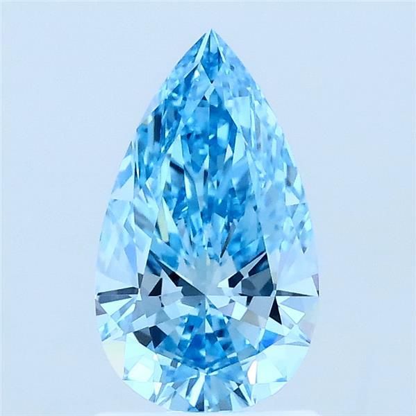 1.01 CT Fancy Vivid Blue PEAR