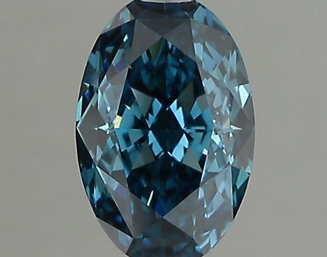 1.02 CT Fancy Vivid Blue OVAL