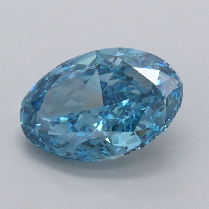 1.07 CT Fancy Vivid Blue OVAL