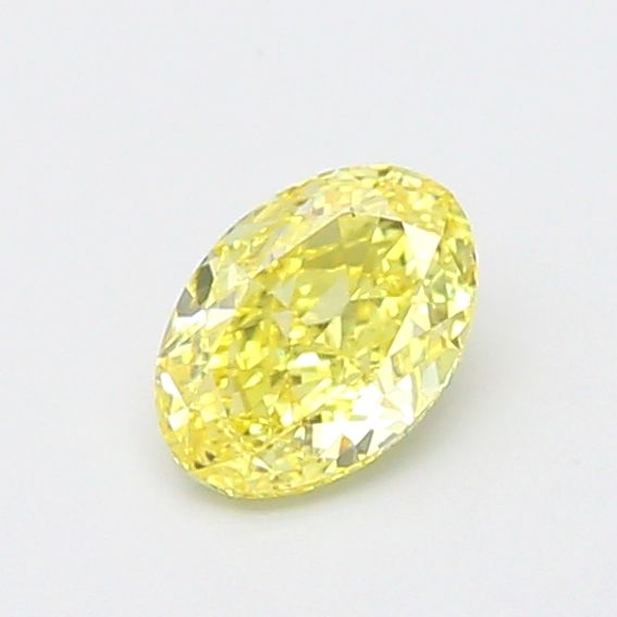 0.99 CT Fancy Vivid Yellow OVAL