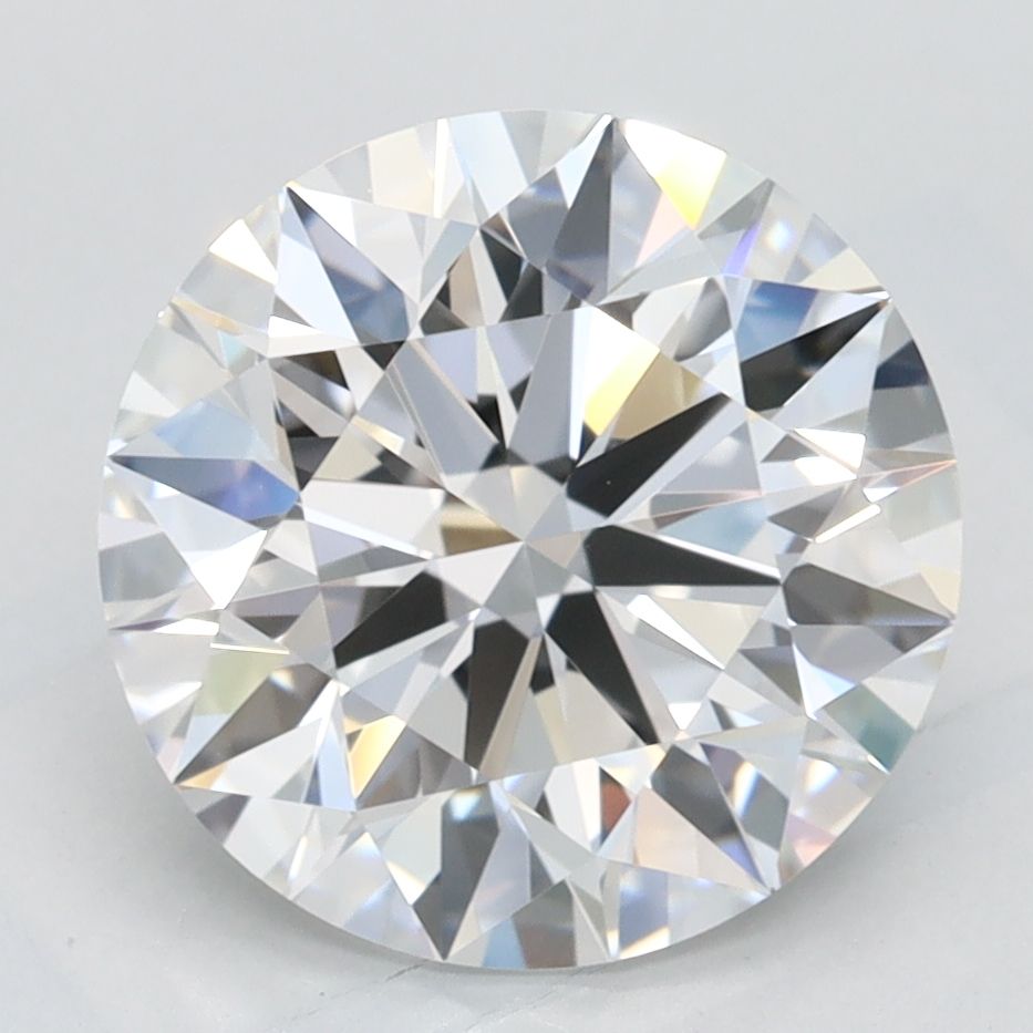 Diamant Rond 2.94 ct - Couleur D - Pureté VVS2