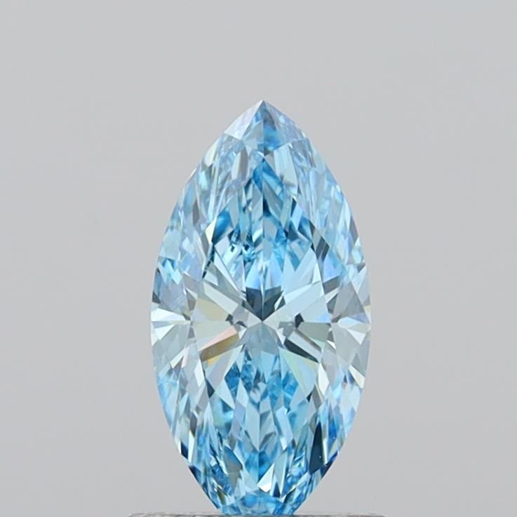 0.97 CT Fancy Vivid Blue MARQUISE