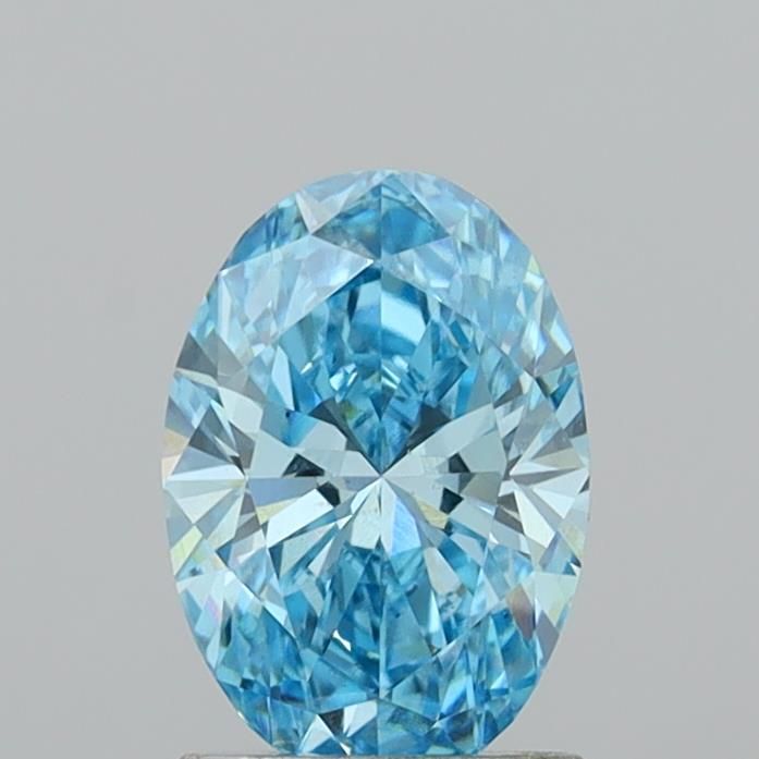 1.41 CT Fancy Vivid Blue OVAL
