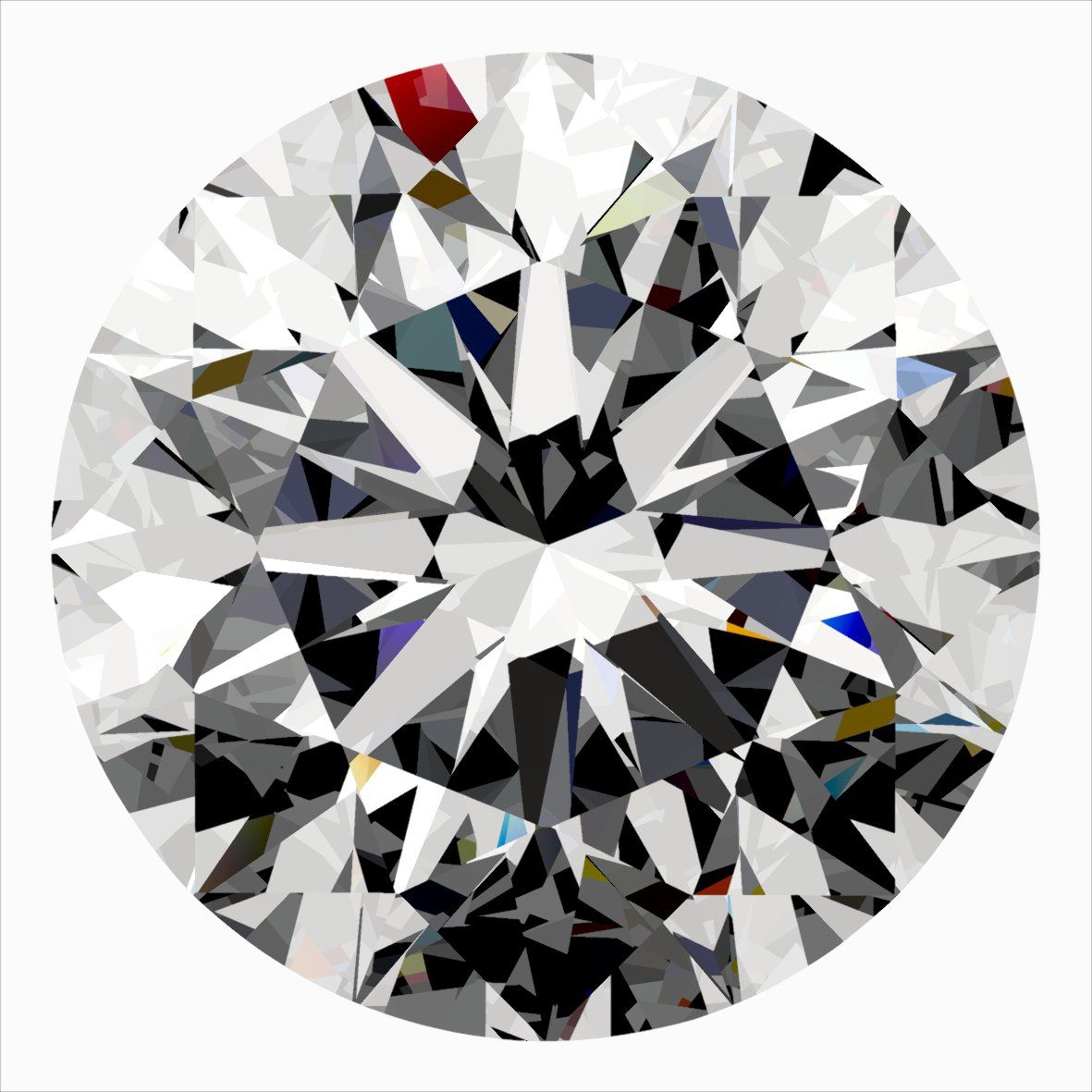 Diamant Rond 0.54 ct - Couleur F - Pureté VVS2