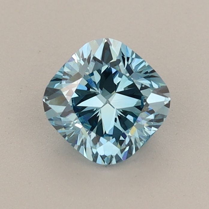 0.72 CT Fancy Vivid Blue CUSHION MODIFIED
