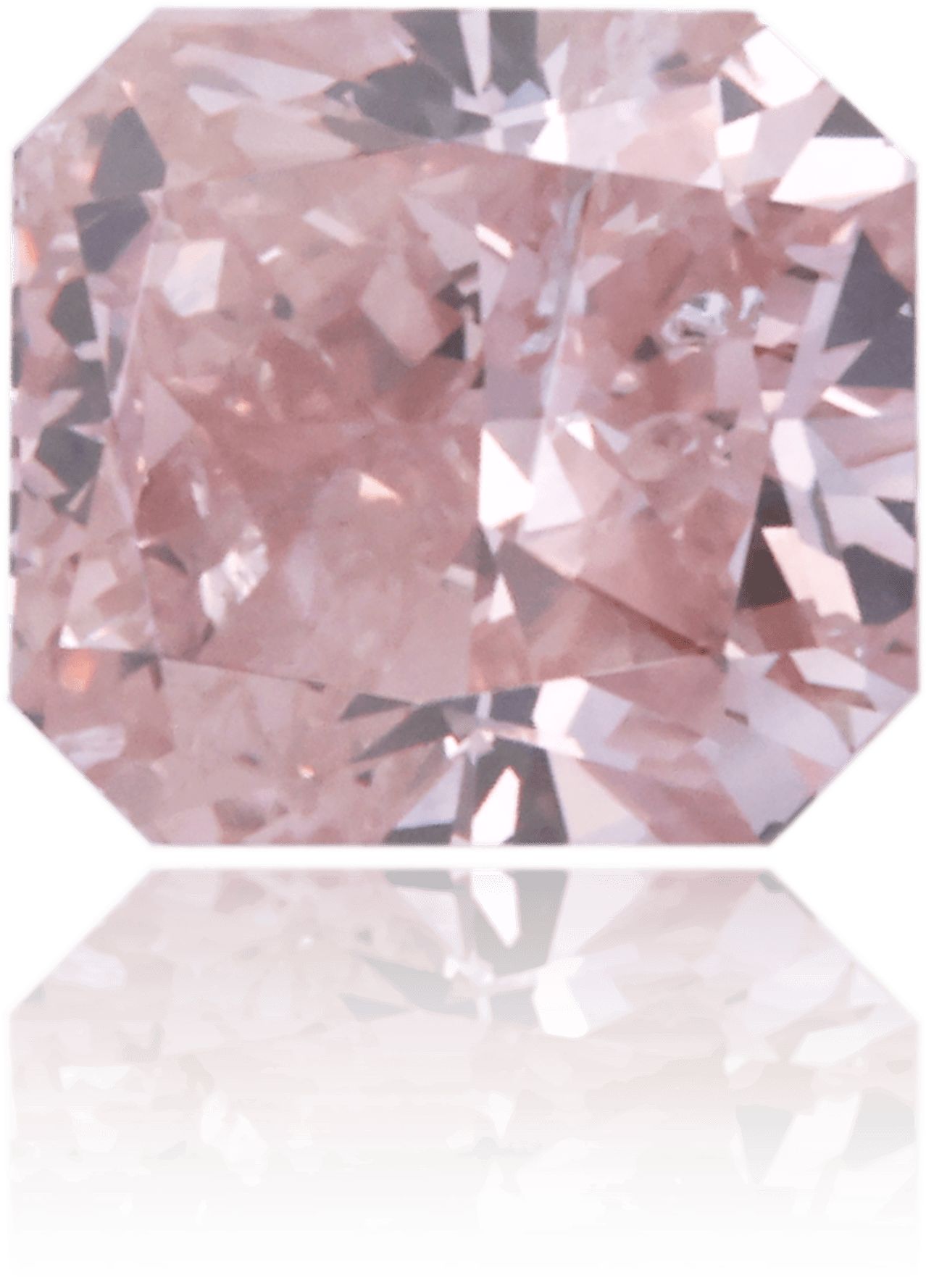 Diament 0.69 ct Fancy Orangey Pink/I2