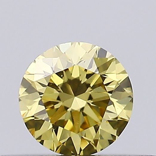 0.26 CT Fancy Vivid Yellow ROUND