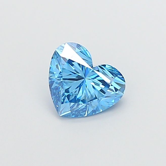 1.05 CT Fancy Vivid Blue HEART