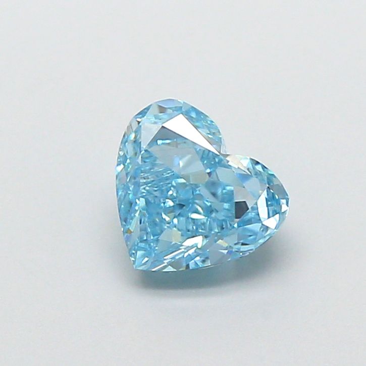 0.99 CT Fancy Vivid Blue HEART